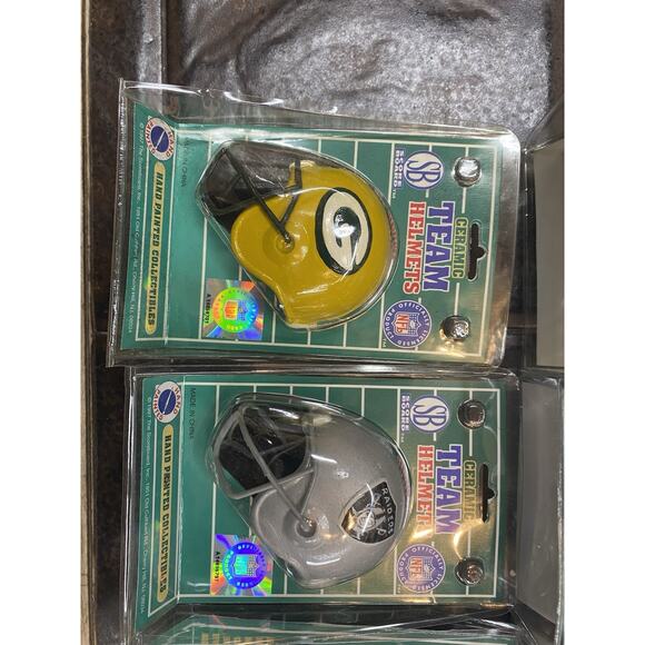 Vintage Score Board Ceramic NFL Helmet 1997 Hand Painted NEW. LOT OF 12 - Picture 6 of 16